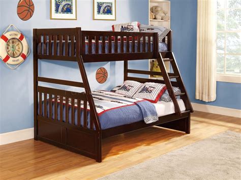 Choosing the best mattress for bunk beds won't be the same as selecting a mattress for a standard bed. Rowe Twin/Full Bunk Bed B2013 in Dark Cherry by Homelegance