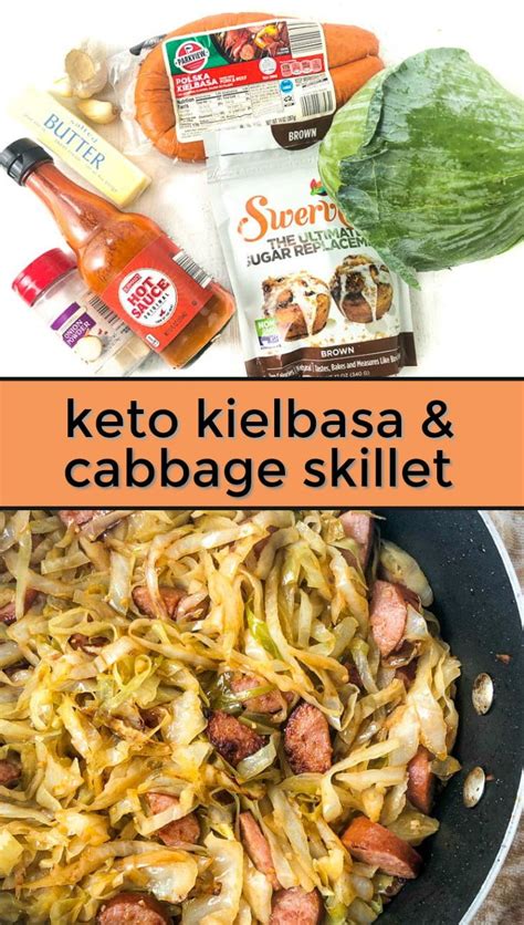 This cheap fried cabbage with kielbasa recipe is perfect for busy weeknight dinners. Keto Kielbasa and Cabbage Recipe - easy low carb skillet dinner