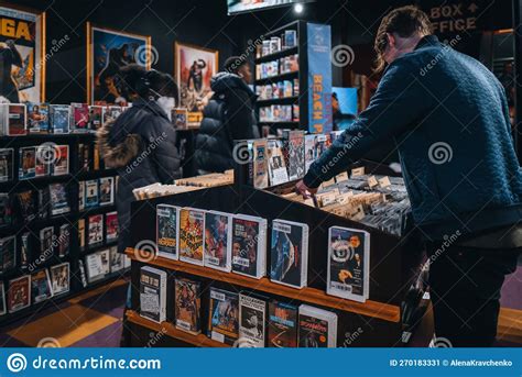 visitors browsing free dvd and vhs rentals at kim s video in alamo drafthouse lower manhattan