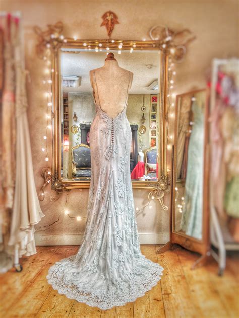 Helen of troy wore beautiful airy chiffon garments. Pale blue custom dyed French lace and silk chiffon wedding ...