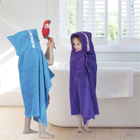 Bright Hooded Towels For Children Up To 8yrs Bathswim Swim Towel