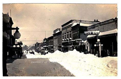 Another View Of The Snow Storm Aftermath In Feb 1922 Ironwood