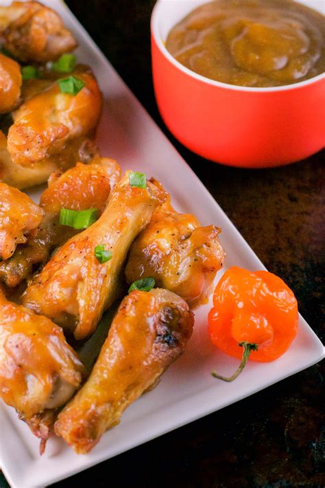 Mango Habanero Chicken Wings In The Oven Crispy And Gluten Free