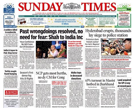 Newspaper Headlines: Hyderabad Protests Demanding Justice For ...