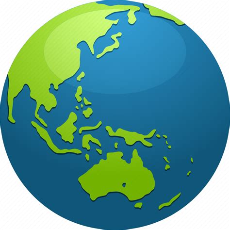 Continent Earth Globe Map Oceania Planet Icon Download On Iconfinder