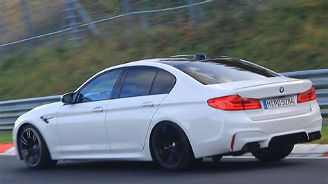 Bmw made a 400 units special edition for its debut of the f90 m5 with an individual frozen dark red metallic color with an individual smoke white interior and an individual piano black wood trim with a 1/400 inscription right below the idrive control knob. 2018 BMW M5 F90 continues testing on the Nürburgring ...