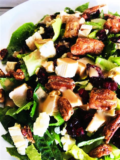 Cook undisturbed for just about 1 minute to help them get a little golden on one side (you are. Cranberry Chicken Salad with Light Balsamic Dressing ...