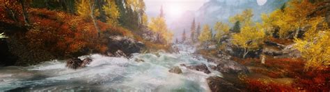 The camera flies through digital binary space with different counters. The Elder Scrolls V: Skyrim, Mods, Nature, Landscape ...