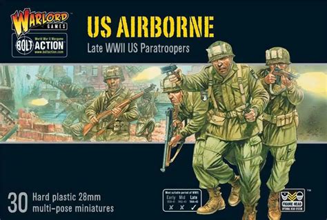 Bolt Action Wwii Wargame Allies Us Airborne Miniatures Damaged Package