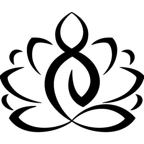 Sticker Zen Lotus Dessin Lotus Tatouage Yogi Tatouage Zen