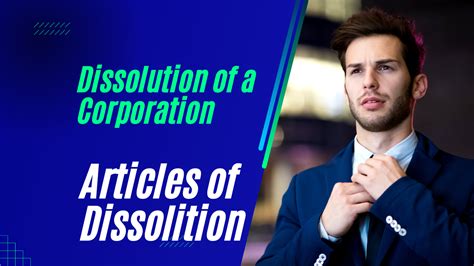 Dissolution Of Ontario Corporation Articles Of Dissolution