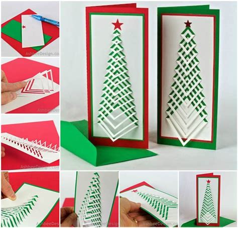 My annual christmas card has become a mission to come up with a new and creative idea each year using my skills as a designer. Creative Ideas - DIY Chevron Design Christmas Tree Card