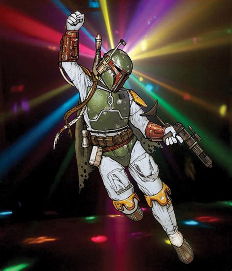 This Was A Picture Of Boba Fett Swinging On A Rope Now He Is Disco Dancing Worse Or Better