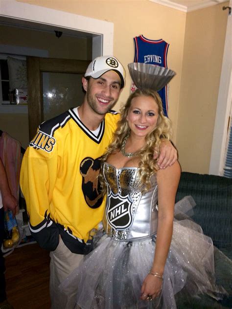 Hockey Player And Stanley Cup Couple Costume I Made Couples Costumes