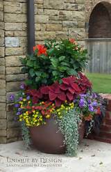 Red Outdoor Flower Pots Pictures
