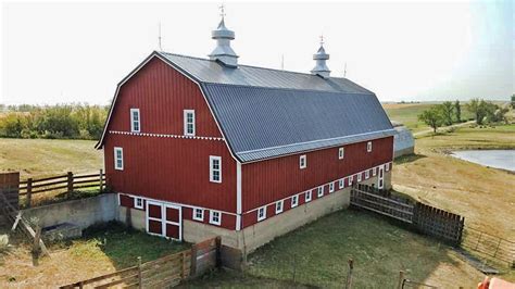 New Metal Roof Classic Red Barn Flying B Construction Steel Roofing