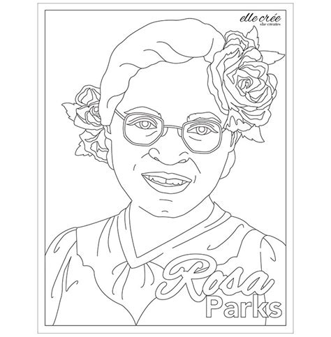 Rosa Parks Coloring Page