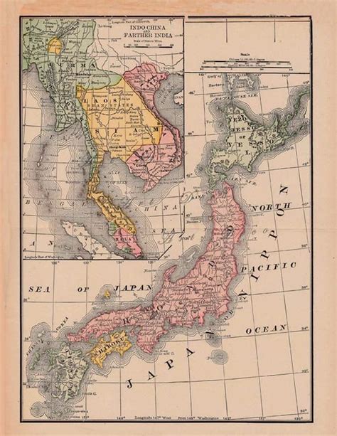 Detailed maps of japan in good resolution. map of Japan from an 1891 book, a printable digital download, no. 192 | Old map, Map, Digital ...