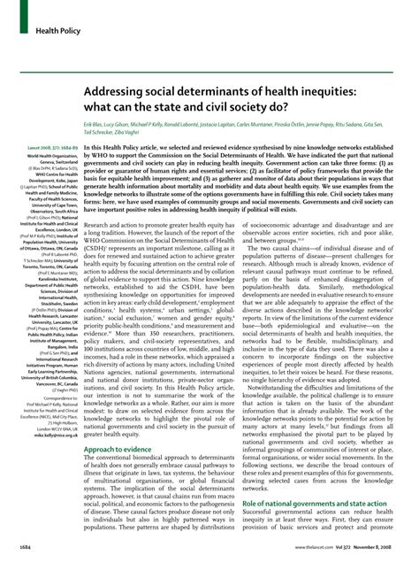 Addressing Social Determinants Of Health In Primary Care