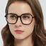 Augusta Polygon  Black Eyeglasses GlassesShopcom