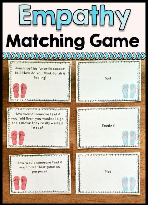 Empathy Game With Scenario Matching Cards Social Skills