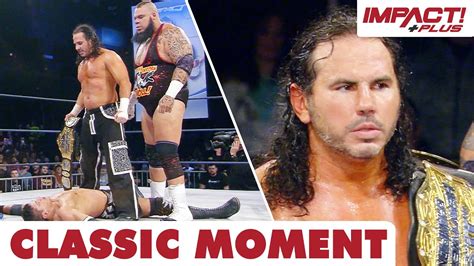 Matt Hardy Steals The Tna World Championship Classic Impact Wrestling Moments Youtube