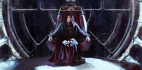 Emperor Palpatine Throne Room Star Wars Painting By