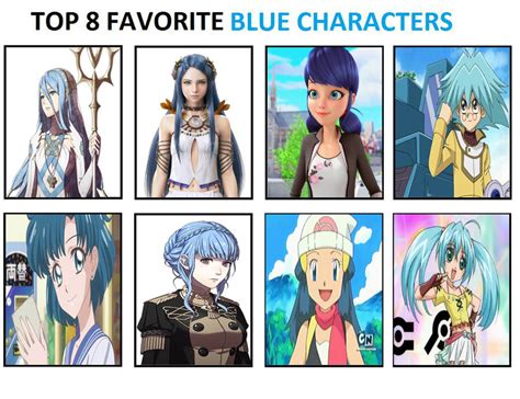 My Top 8 Favorite Blue Haired Characters By Kandaharuka On Deviantart
