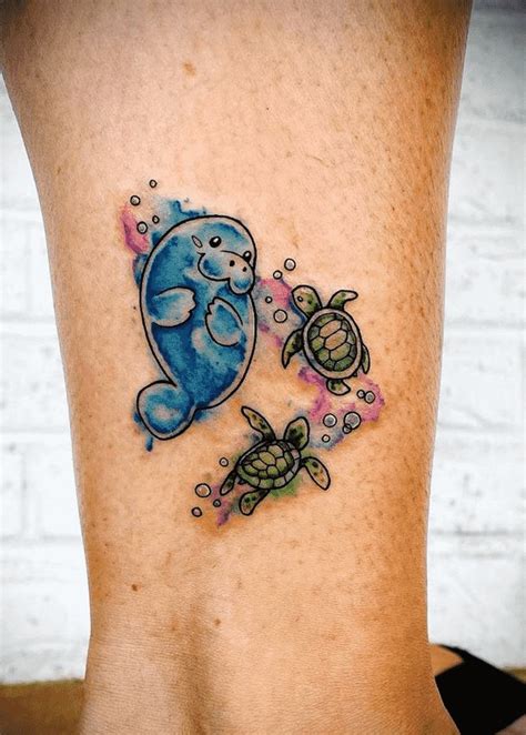 Manatee Tattoo Design Images Manatee Ink Design Ideas Turtle Tattoo