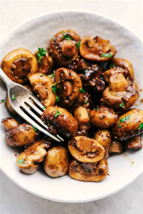 Add 1 tablespoon of cooking sherry and 1 tablespoon soy sauce and mix well. recipe for sauteed mushrooms with balsamic vinegar