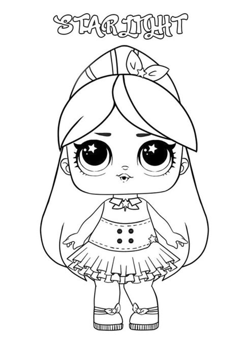 Get This Lol Dolls Coloring Pages Printable Luminous Princess Starlight