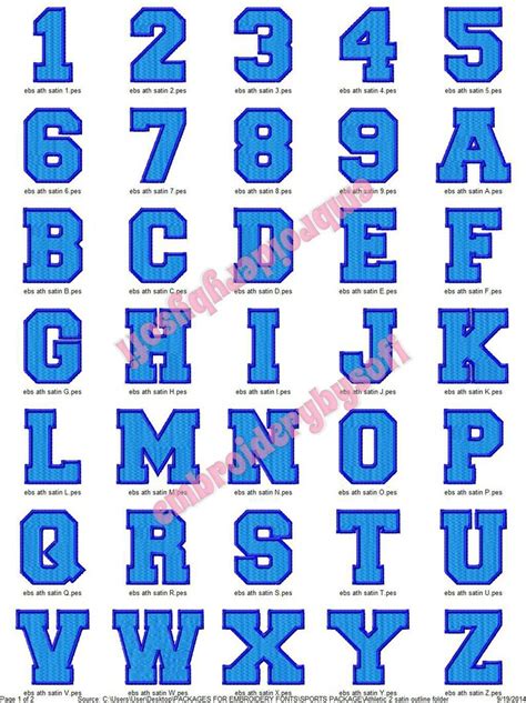 Sports 2 Color Athletic Embroidery Design Font Monogram 10 Etsy