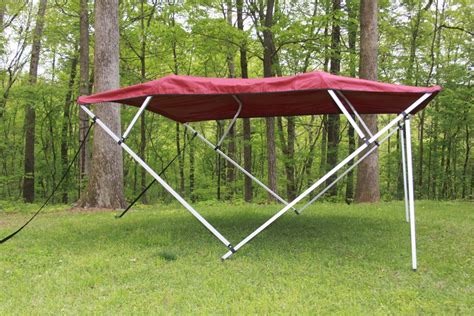 The convertible canopy (bimini top) has largely replaced fixed frame tops. VORTEX SQUARE TUBE FRAME 4 BOW PONTOON/DECK BOAT BIMINI ...