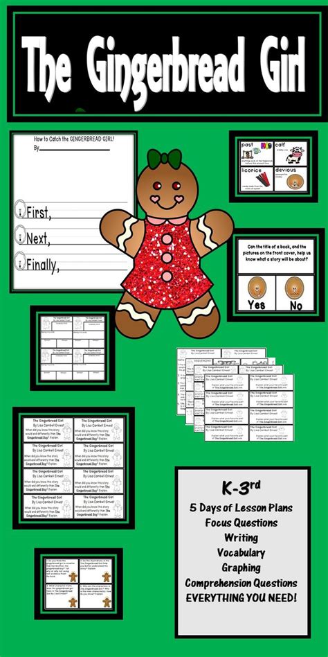 The Gingerbread Girl Activities Christmas Reading And Comprehension Unit First Grade Read