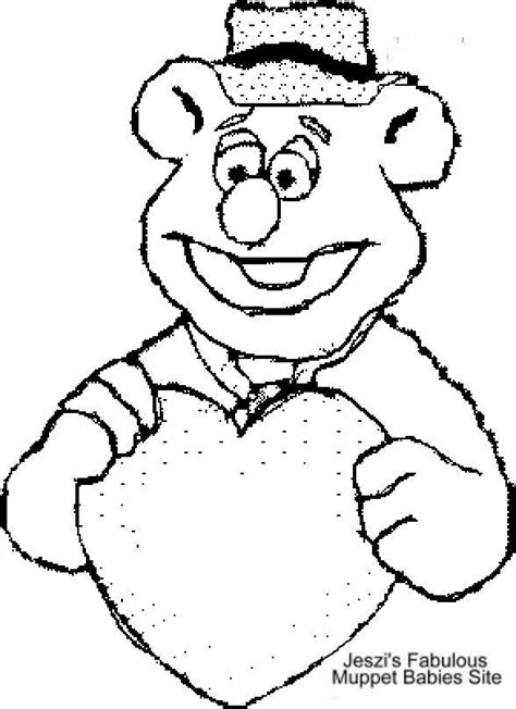 Muppets Fozzie Bear Coloring Pages Coloring Pages