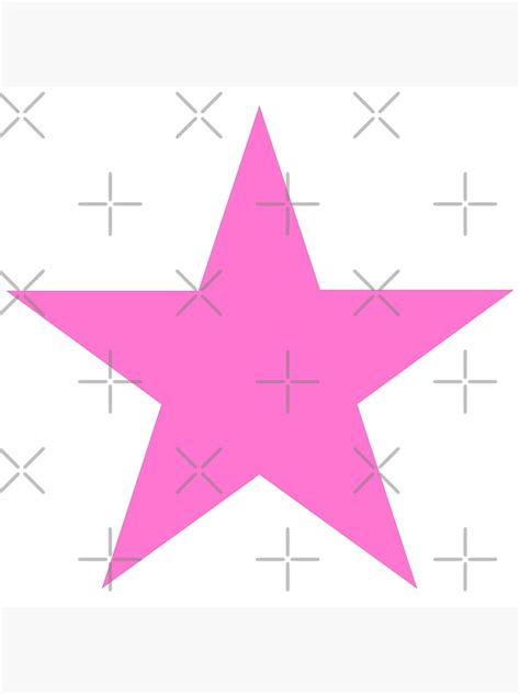 Pink 5 Pointed Star Symbol Poster For Sale By Shinryu1 Redbubble