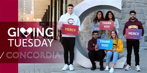 Giving Tuesday Thank You Centre Concordia University