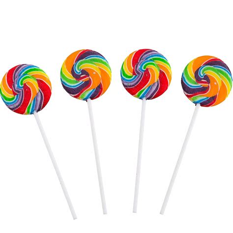 Swirly Rainbow Lollipops 12ct Party City