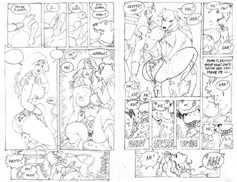 Wonder Woman And Krypto Comix Layouts Pg Old Version By Ksennin Hentai Foundry