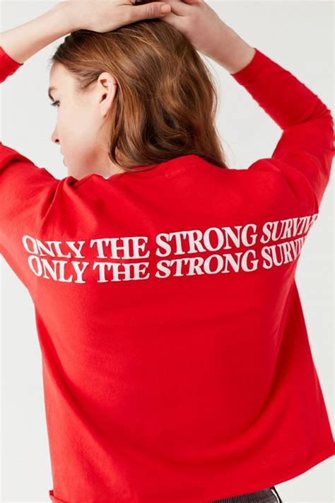 Only The Strong Survive Long Sleeve Tee Urban Outfitters