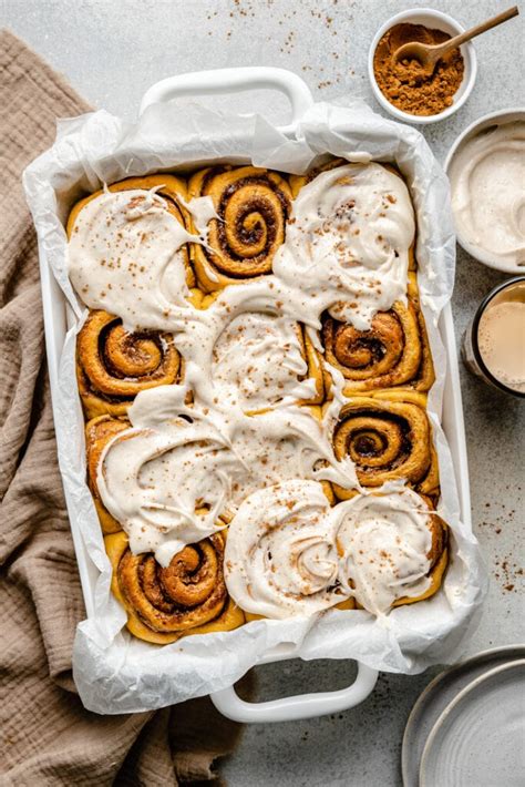 The Best Pumpkin Cinnamon Rolls All The Healthy Things