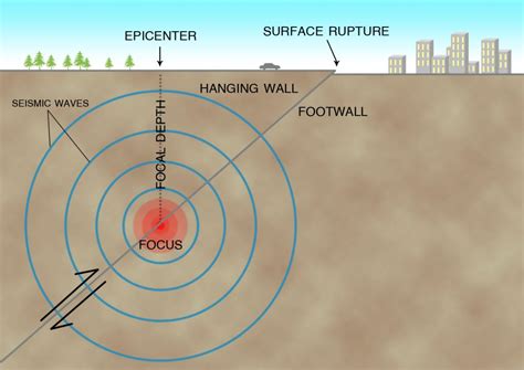 Make A Diagram Showing The Epicenter And Hypocenter Focus Chapter Study Guide Flashcards