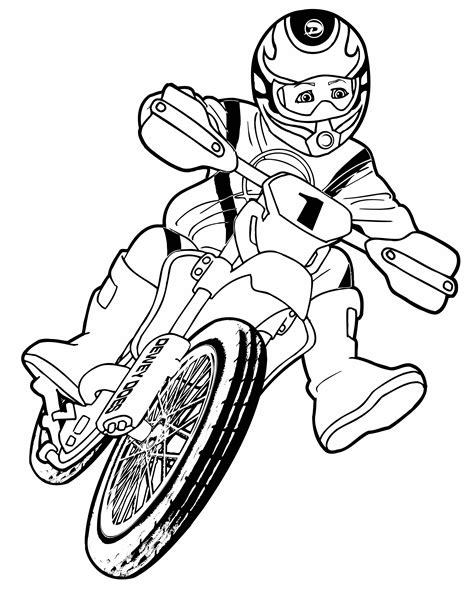 La meilleure sélection de pages à colorier disney avec des dessins animés nouveaux et anciens. Coloriage moto cross motocross à imprimer