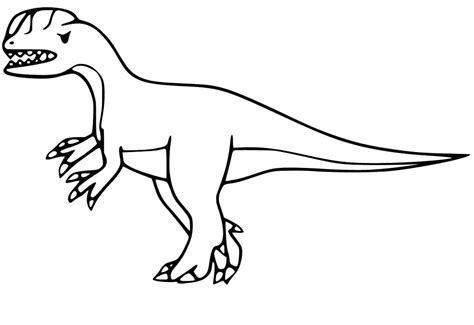 Dilophosaurus Coloring Page Coloring Pages
