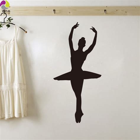 Elegant Ballet Dancer Wall Sticker Baby Nursery Ballerina Sport Woman
