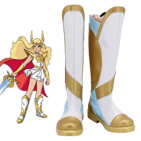 She Ra And The Princesses Of Power Cosplay Shoes Boots Halloween Costumes Accessory Pu Shoes