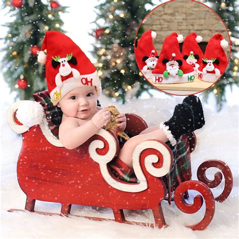 Soft Stuffed Plush New Red Children Christmas Cute Hat Snowman Santa