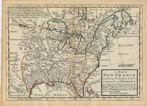 Herman Moll 1745 Map Of French Louisiana Territories Old Map