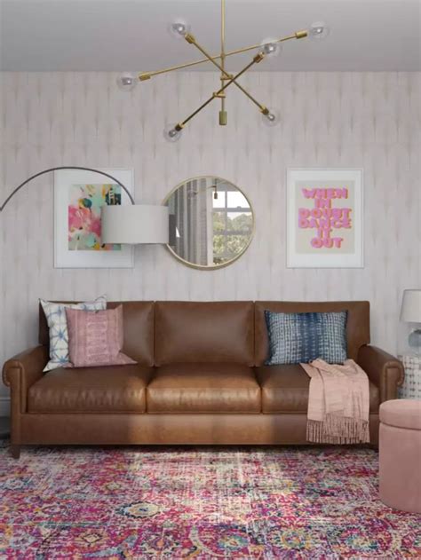 Bohemian Midcentury Modern Living Room By Havenly Designer Michelle