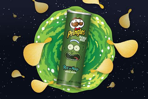 A Special Edition Rick And Morty Pringles Inspired By Pickle Rick